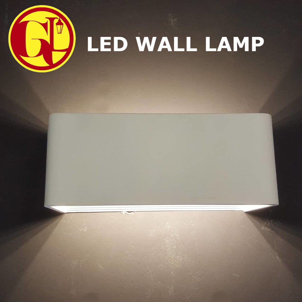 [READY STOCK] LED Light Rectangle Shape Modern Wall Lamp Indoor ...