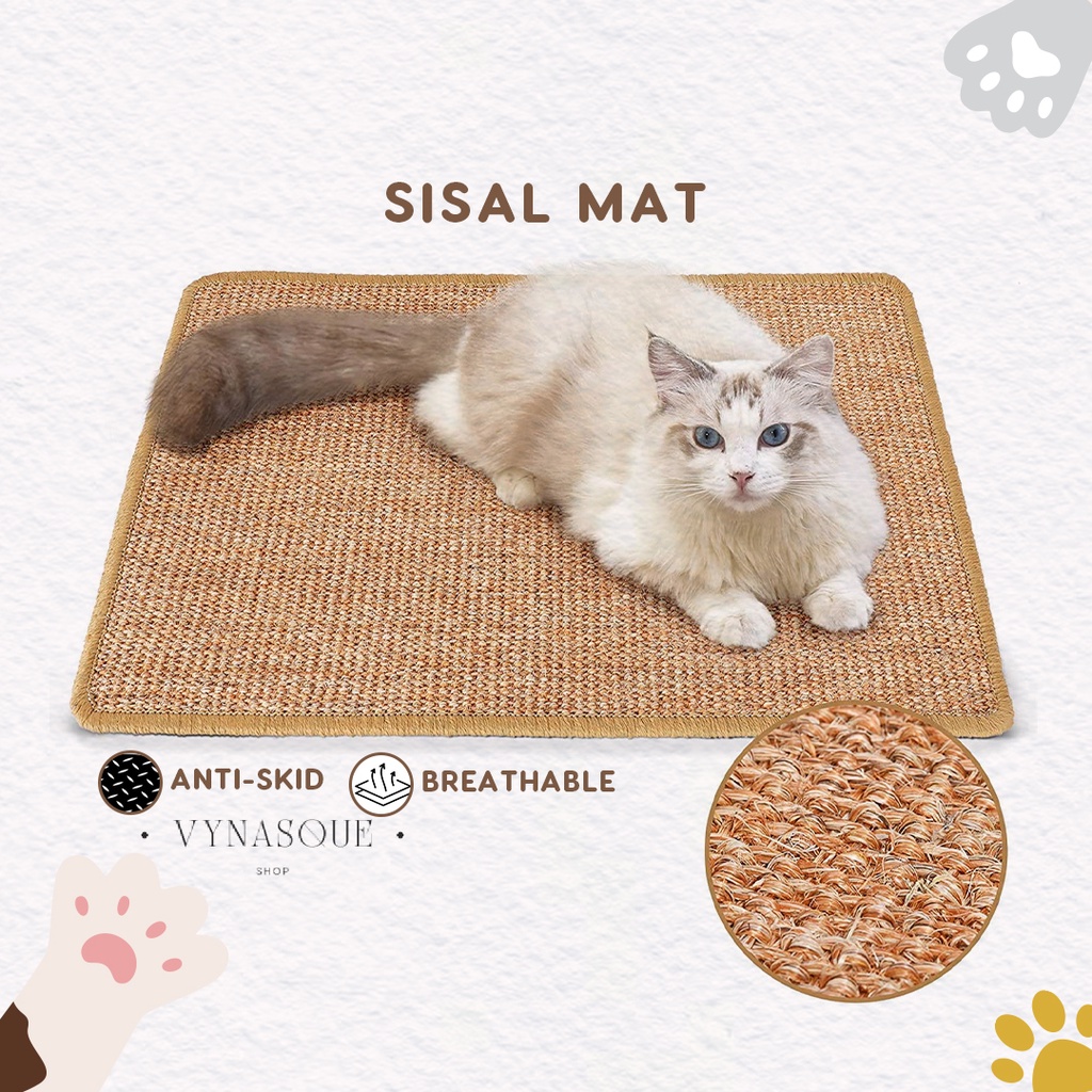 Tikar Penggaru Kucing | Pet Scratching Mat Cat Pad Tree Scratcher Sisal ...