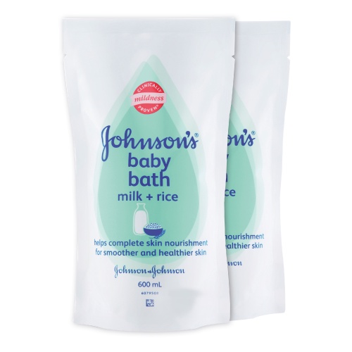Johnson's Baby Bath Milk + Rice 600ml Twin Pack (G) | Shopee Malaysia