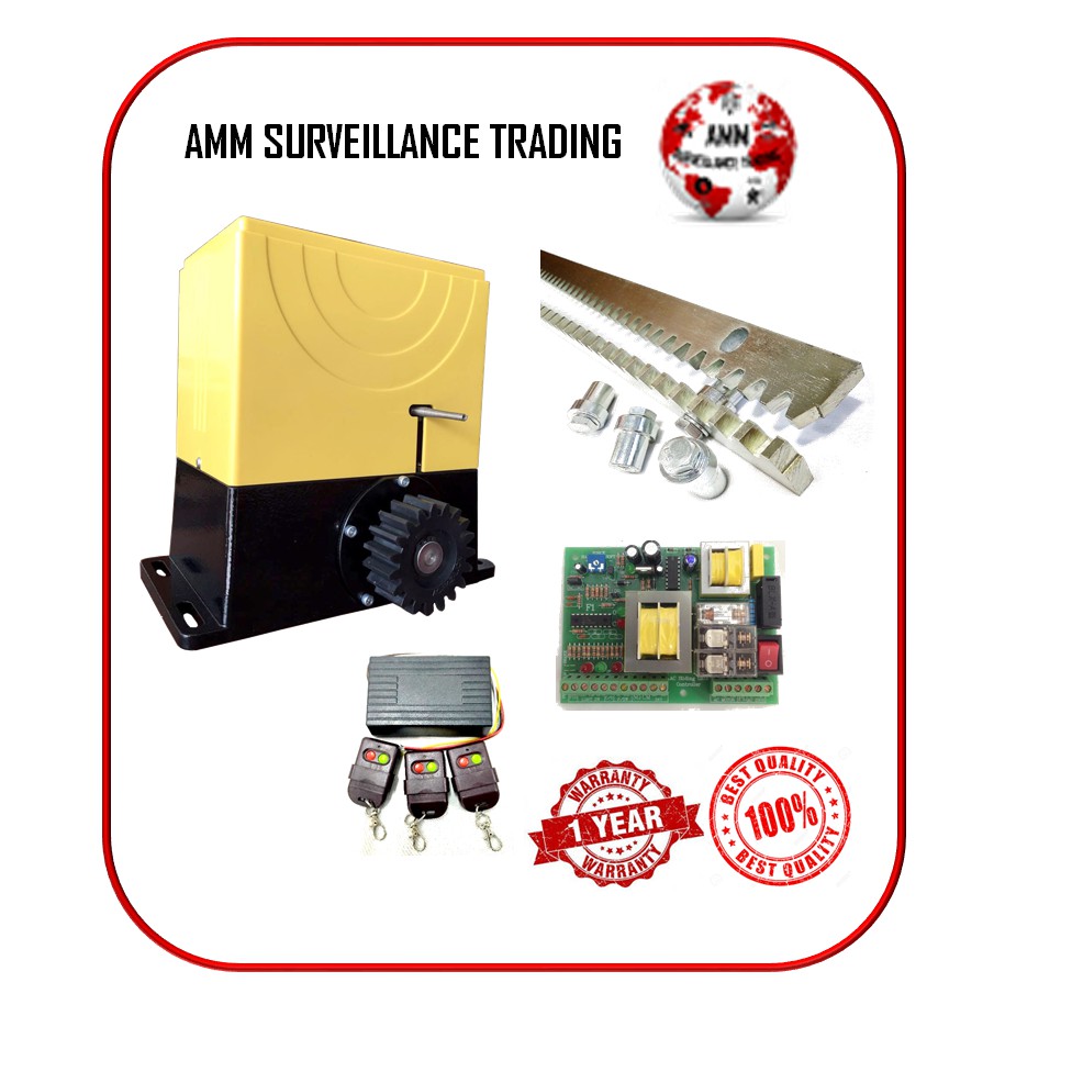 AA MATIC 240 AC SLIDING AUTOGATE METAL - AC240 FULL SET C/W GEAR RACK ...