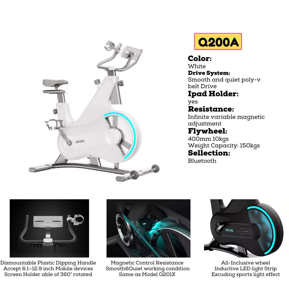 ovicx magnetic stationary spin bike