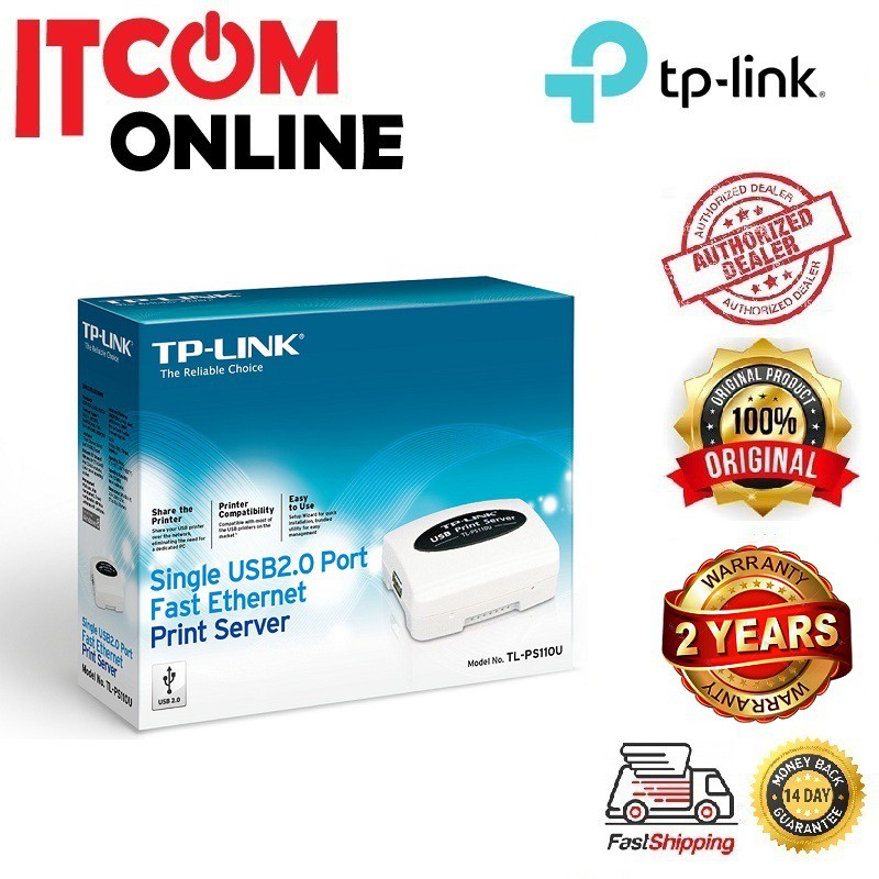 TPLINK 1 PORT WIRED USB PRINT SERVER (TLPS110U) Shopee Malaysia