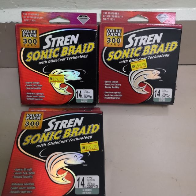 STREN SONIC BRAID WITH GLIDE COAT TECHNOLOGY FISHING LINES