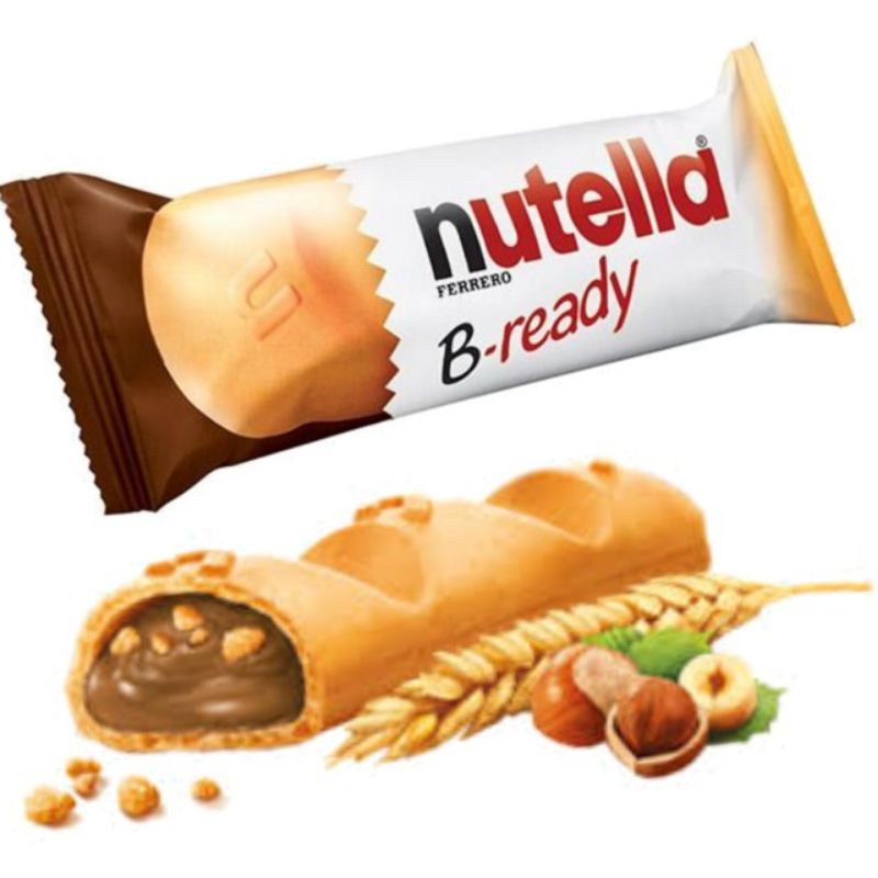 Chocolate Nutella Ferrero B-ready Wafer Filled With Hazelnut Spread ...