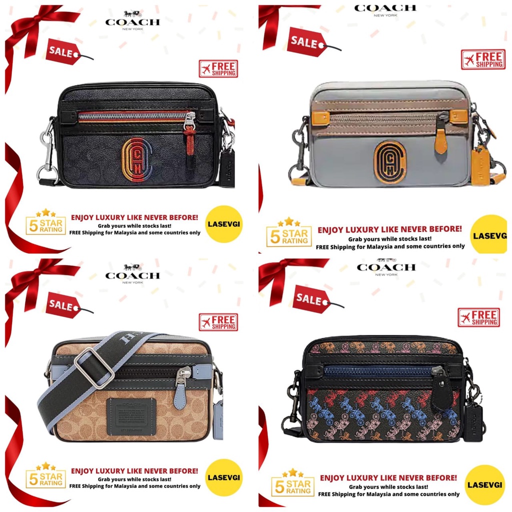 RAYA 2025 ORIGINAL COACH Academy Crossbody bag in colorblock | patch ...