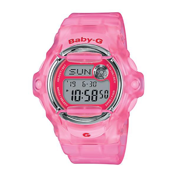 Casio Baby-G BG-169 Series Pink Semi-transparent Band Watch BG169R