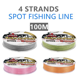 Ashconfish 100M 4 Strands Dyneema Braided Fishing Line 2-100LB PE