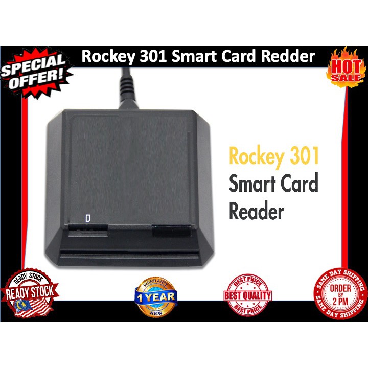 🇲🇾Ready Stock 🇲🇾 ROCKEY 301-DUAL INTERFACE IC SMART Card Reader ...