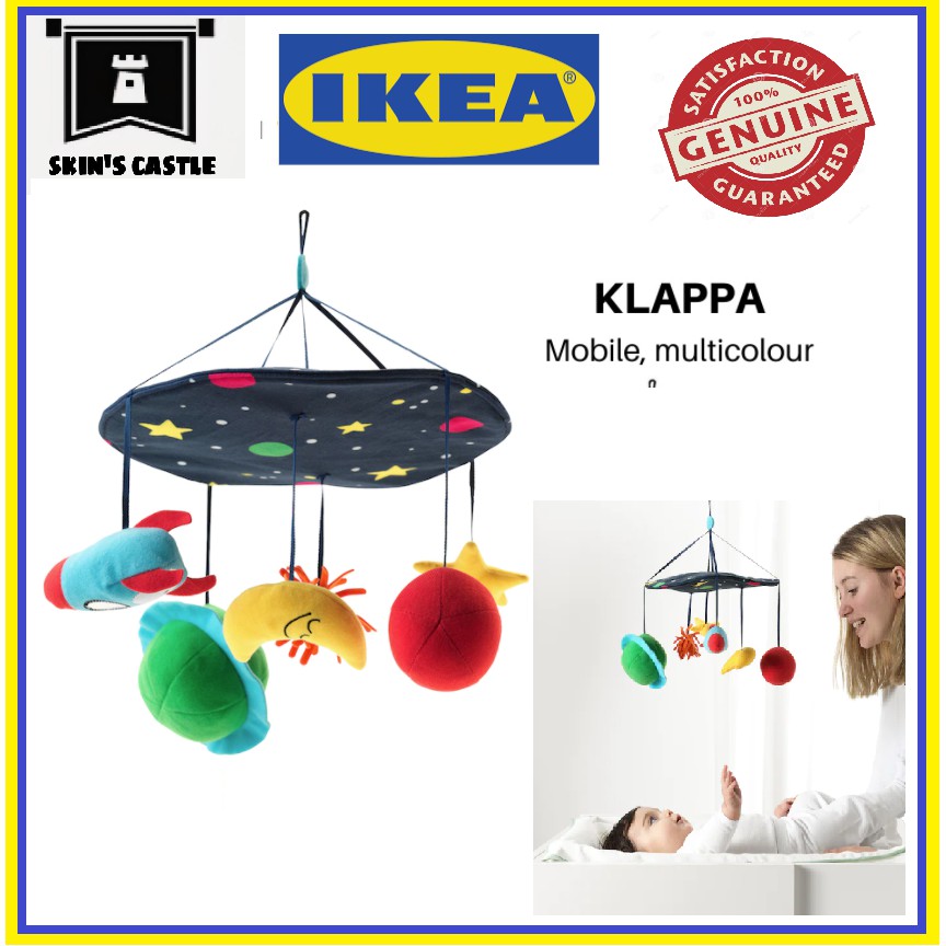 IKEA KLAPPA Mobile, multicolour, Hanging Soft Toys Baby Cot Changing ...