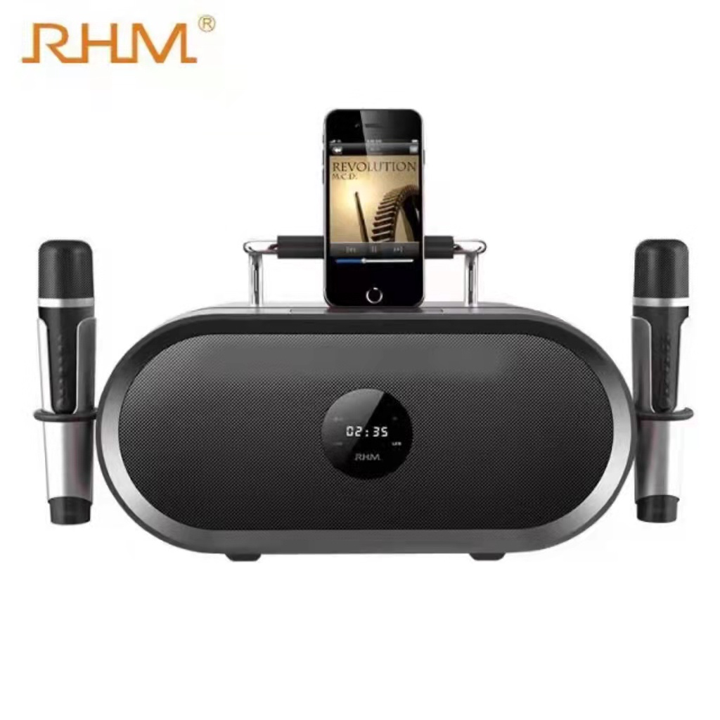 RHM皇马RM-K666便携式k歌音响户外插卡蓝牙音箱低音炮RHM RM-K666
