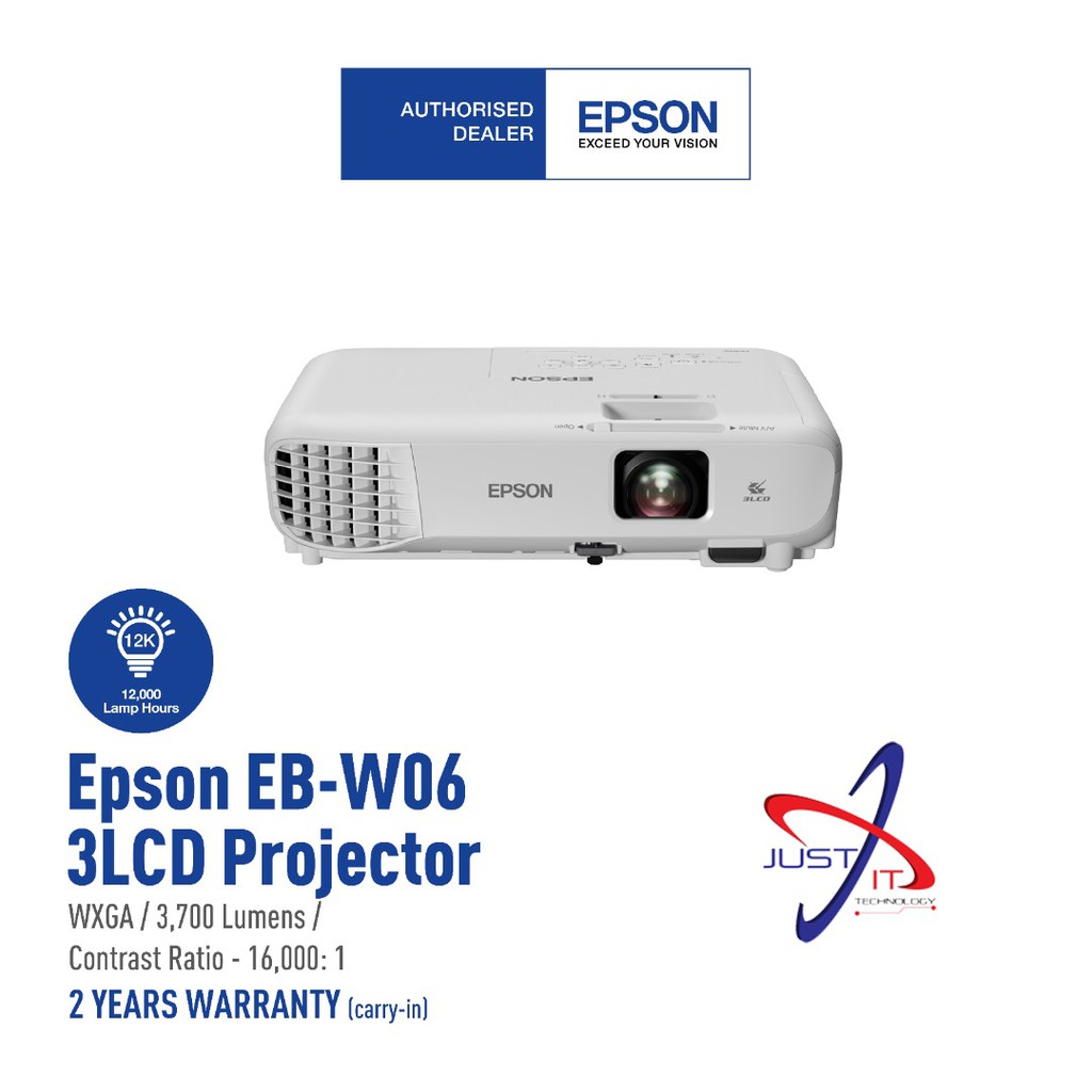 epson eb w06 projector specifications