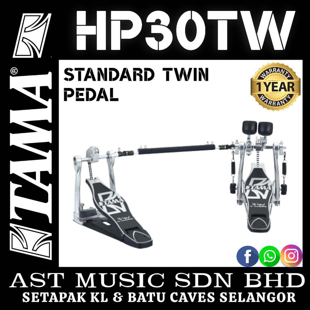 Tama HP30TW Standard Twin Pedal ( HP-30TW / Hp30tw ) | Shopee Malaysia