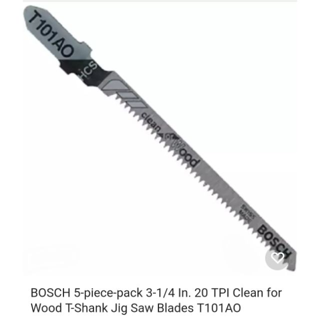 BOSCH Jigsaw Blade T101AO, T101B, T111C, MA111C Shopee Malaysia