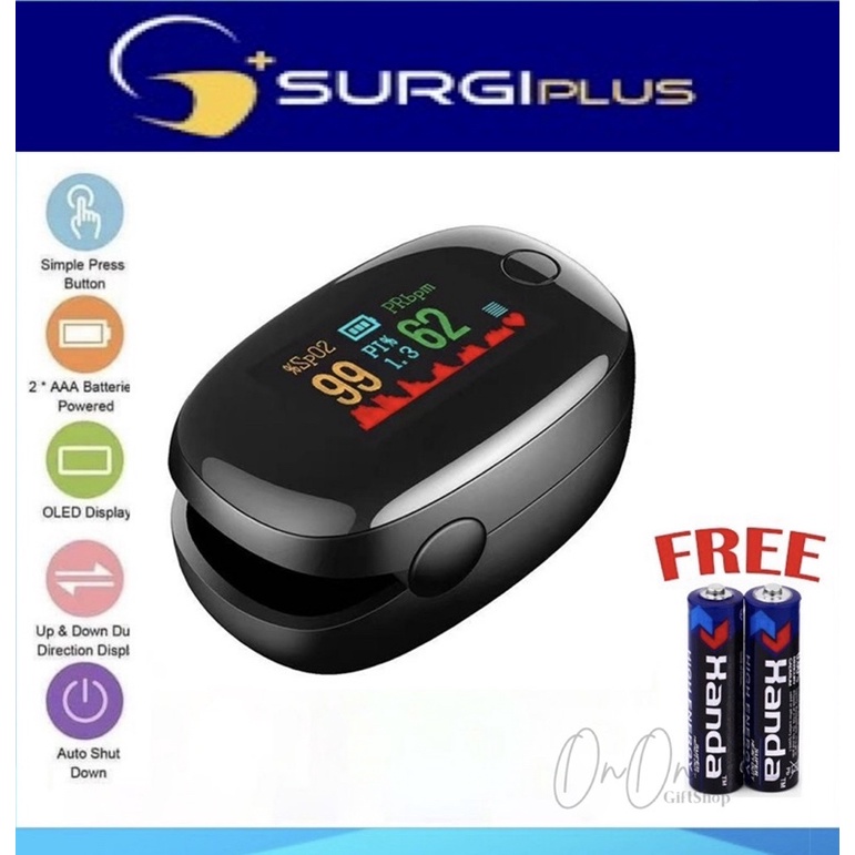 [KKM APPROVED] SURGIPLUS M70C Oximeter Fingertip Pulse Oxymeter