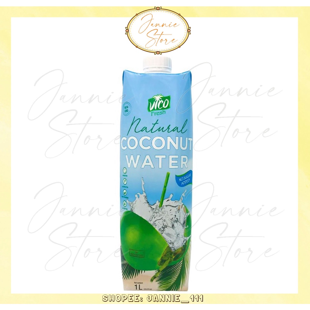 Jannie Vico Fresh Coconut Water Natural Organic Pandan Xiem