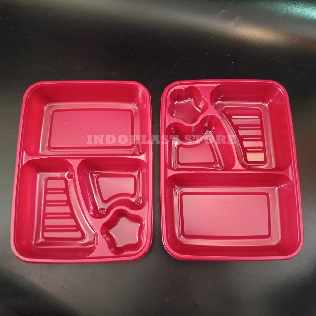 50set Mika Bento Interpack 4 Bulkhead Black Red Yellow White / Plastic