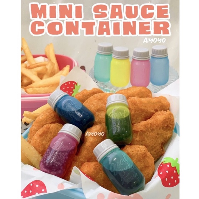 4pcs Mini Portable Tomato Ketchup Bottle Plastic Soy Sauce Container