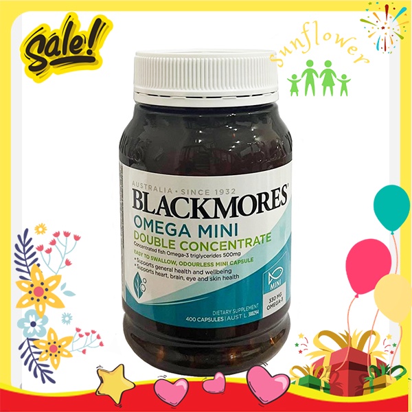 Blackmores Omega Mini Double Concentrate Fish oil minicaps Blackmores ...