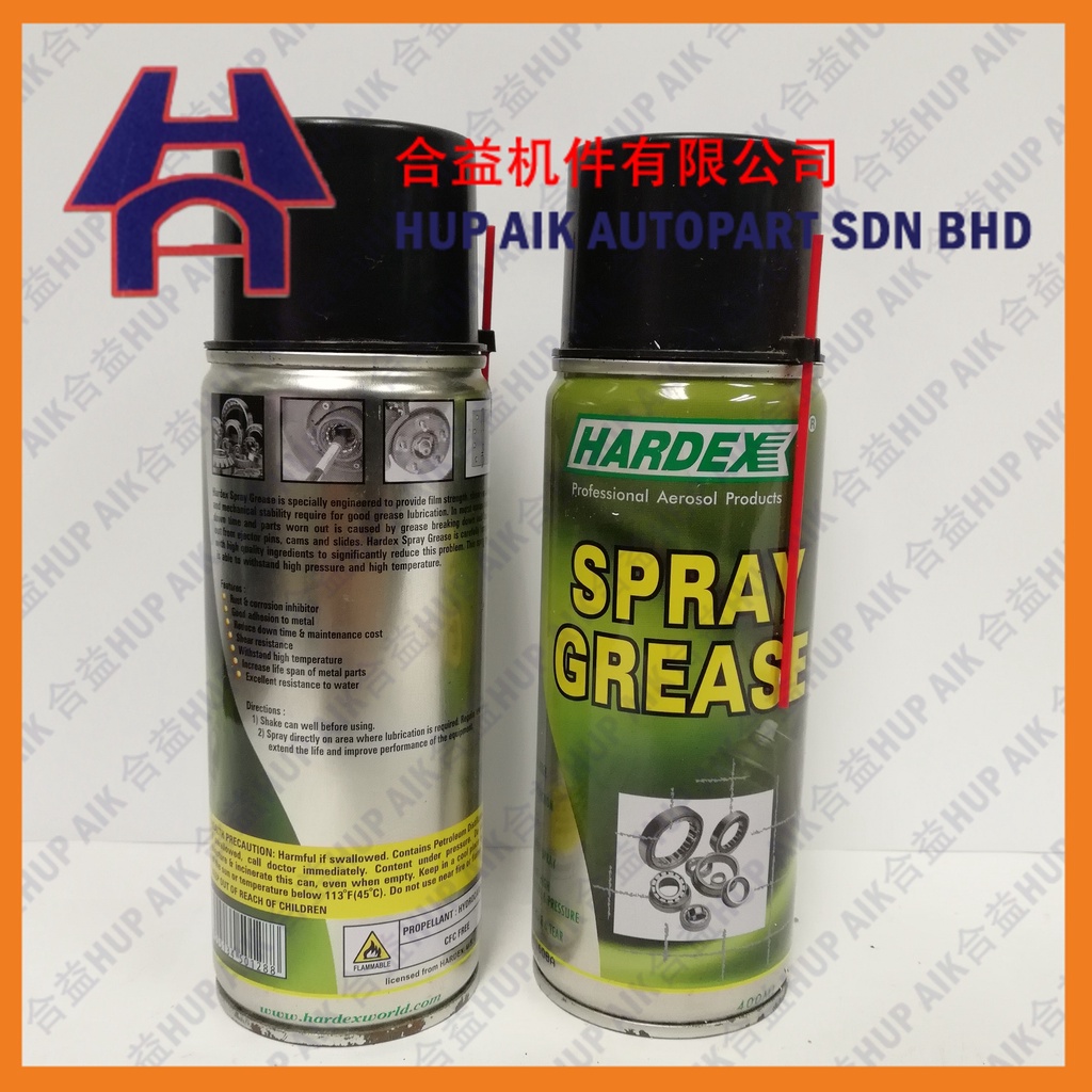 HARDEX SPRAY GREASE HD600 (400ML) Shopee Malaysia
