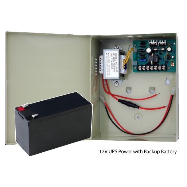 12V Power Supply Battery Backup UPS Battery Included for CCTV Device
