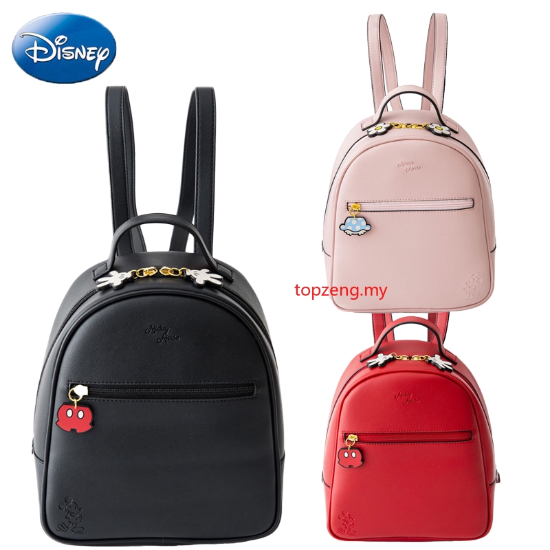 Disney Quality Mickey Minnie Mouse Women Bag Kids Girls Ladies Casual Fashion Bags PU Waterproof Travel Plush Backpack Shopee Malaysia