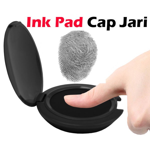 Thumb Print Pad (Pocket Size) / Cap Ibu Jari Dakwat Hitam / Ink Pad Cap