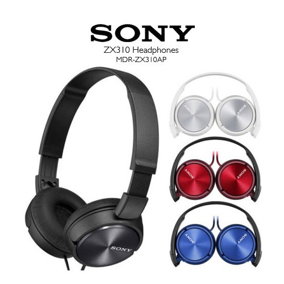 Sony Mdr Zx310 Zx310 Compact On Ear Headphone Foldable Headset Shopee Malaysia 4363