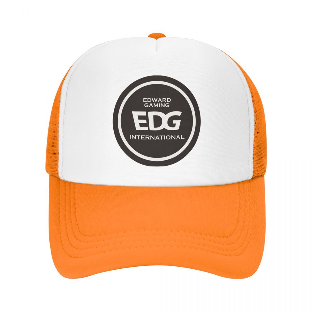 EDward Gaming edg logo Adult Grid Net Hat Trucker Men's Women's Flat