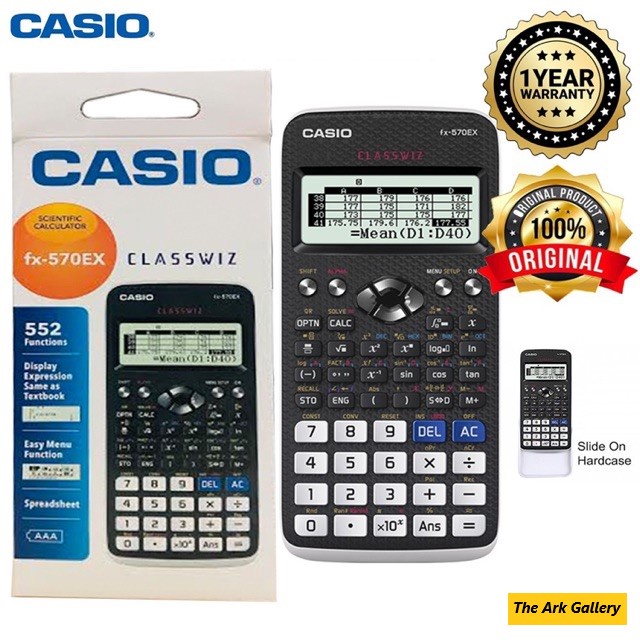 TAG Casio Scientific Calculator FX 570EX Classwiz Original Product Shopee Malaysia