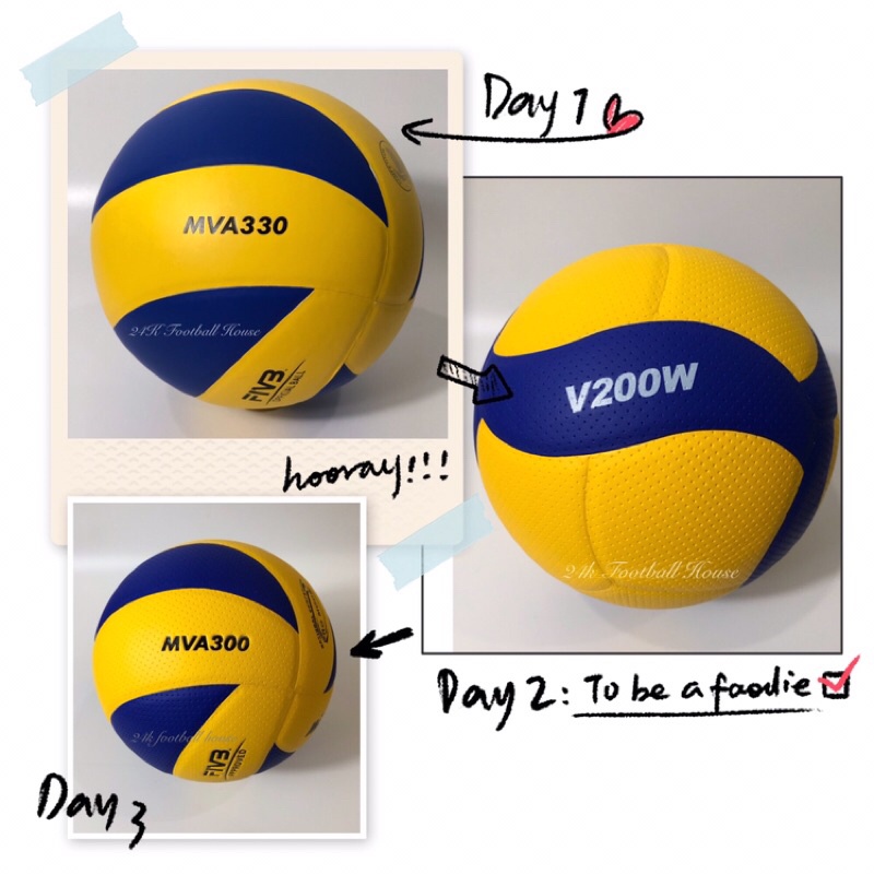 Mikasa volleyball / bola tampar MVA330/V200W/MVA300/molten volleyball ...
