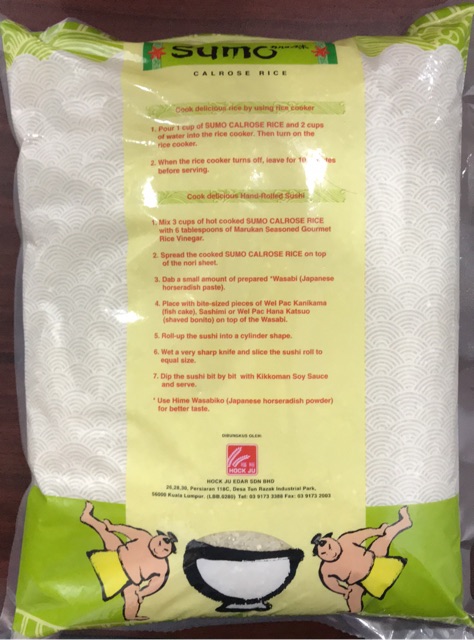 Sumo sushi calrose rice 5kg | Shopee Malaysia