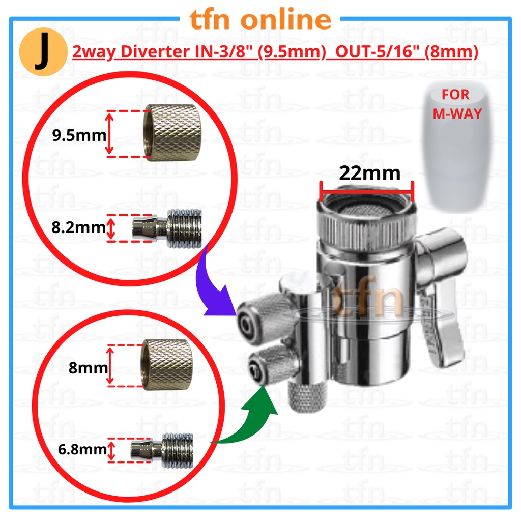 Water Faucet Diverter Valve Compatible Mway espring , Lken, Koway ...