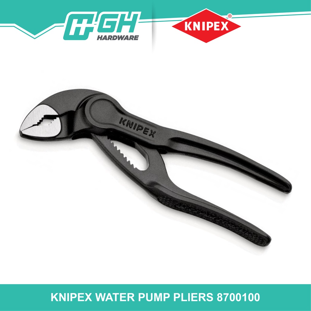 [ GH HARDWARE ] KNIPEX Cobra XS Smallest Pipe Wrench And Water Pump