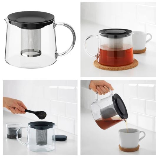 Swedish Design Tea Pot / Tea Making Pot / Tea Leaves Pot With Filter ...