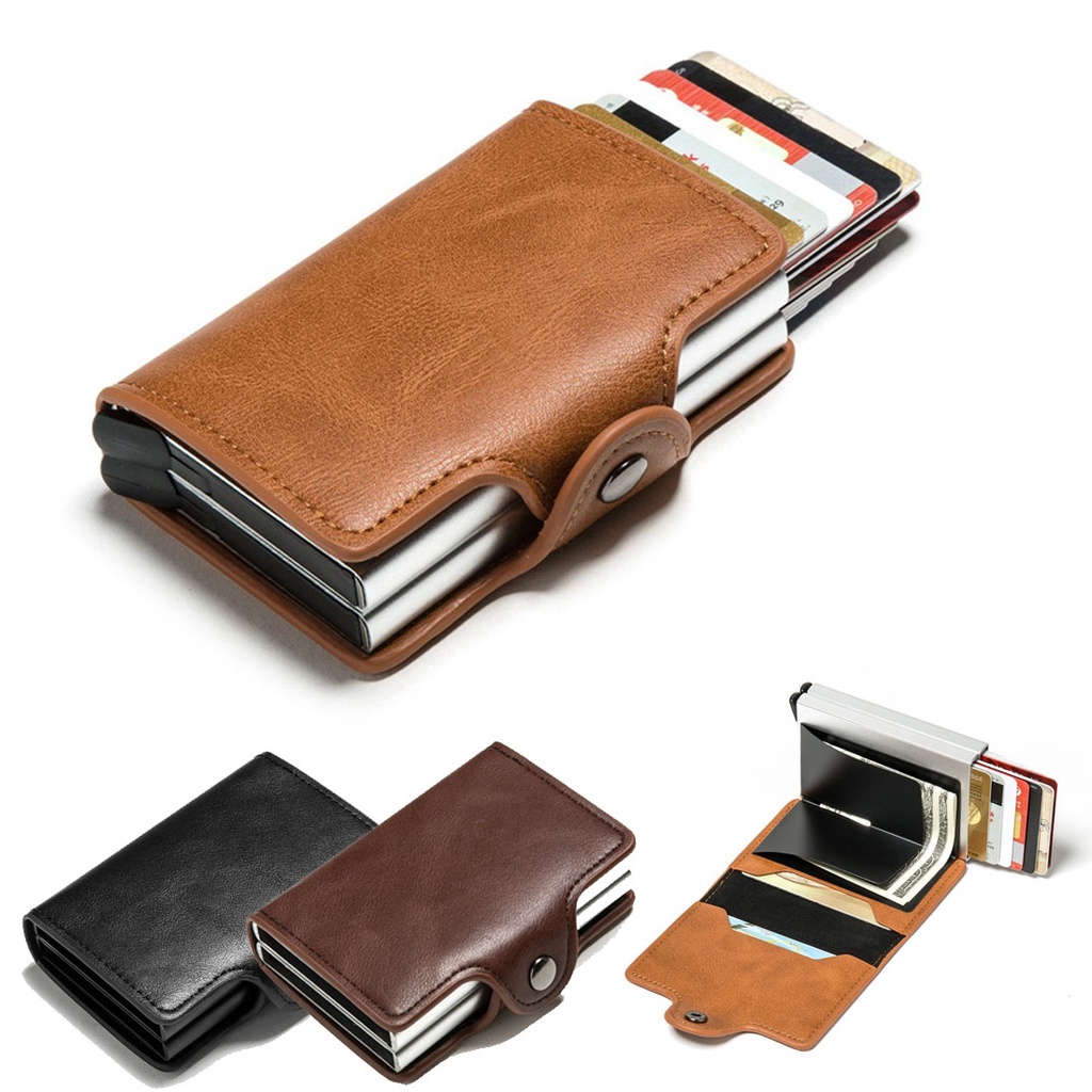 Cheap Anti-Theft Smart Wallet, ID Card Box, Automatically Pop-Up , Bank  Credit Card Holder For Business Men