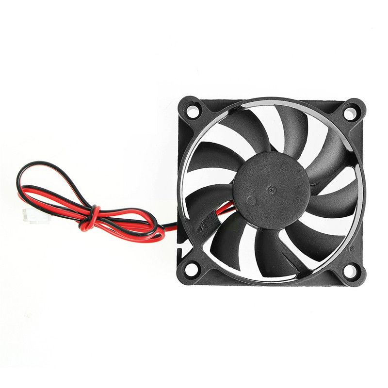DC 12V 2-Pin 60x60x10mm PC Computer CPU System Sleeve-Bearing Cooling ...