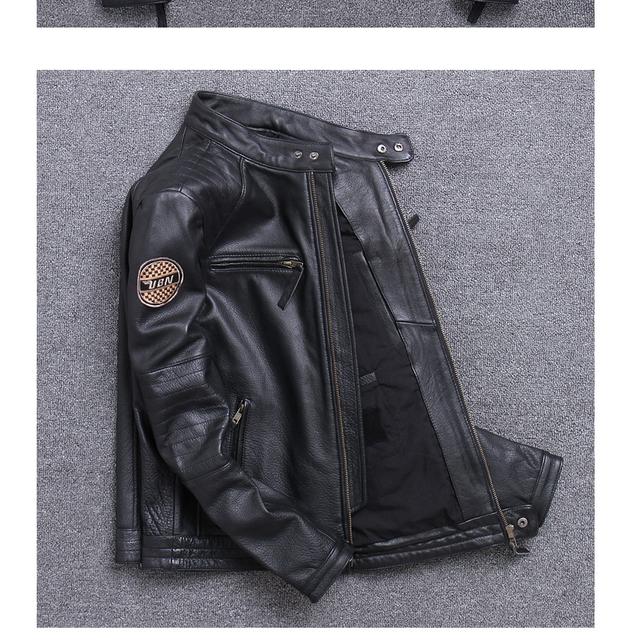 JACKET MOTORCYCLE ORIGINAL LEATHER URBAN BARON 02 Shopee Malaysia