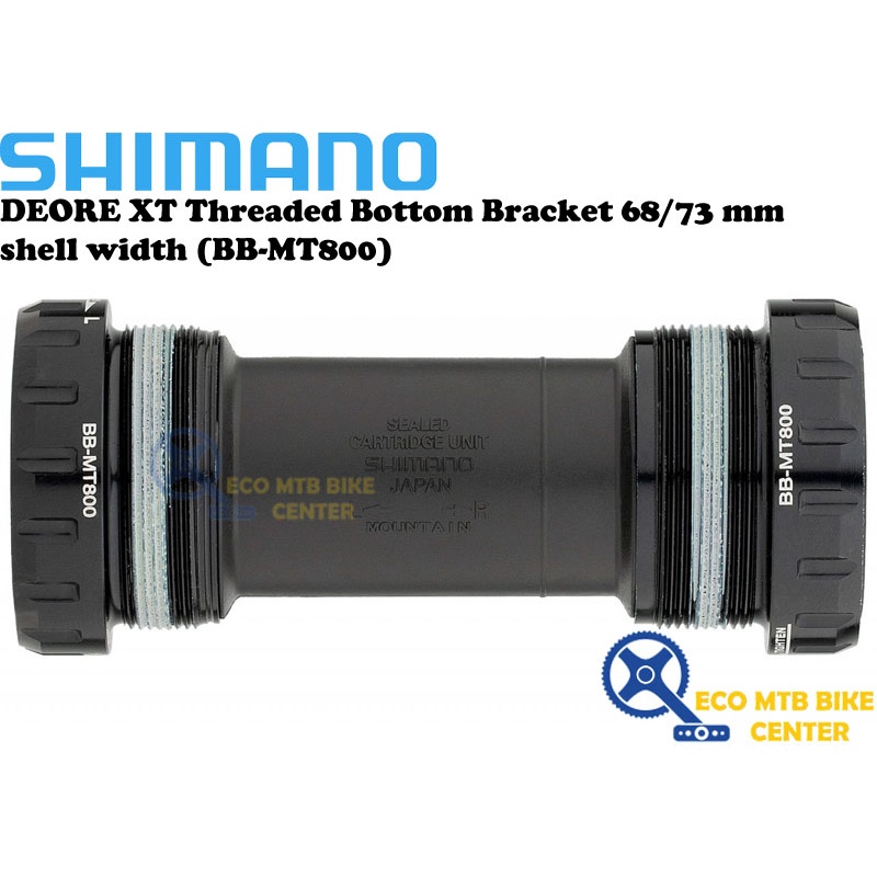 SHIMANO DEORE XT Threaded Bottom Bracket 68/73 mm shell width (BB-MT800 ...