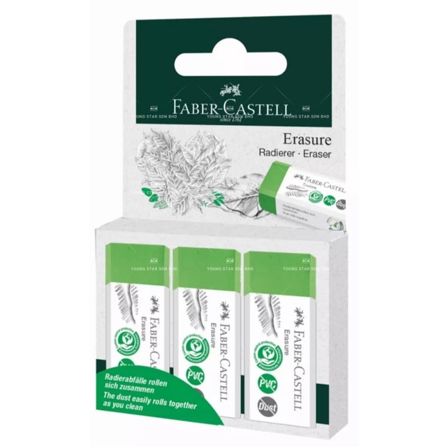 Gomme Per Cancellare Faber-Castell - Confezione Da 5, Senza PVC