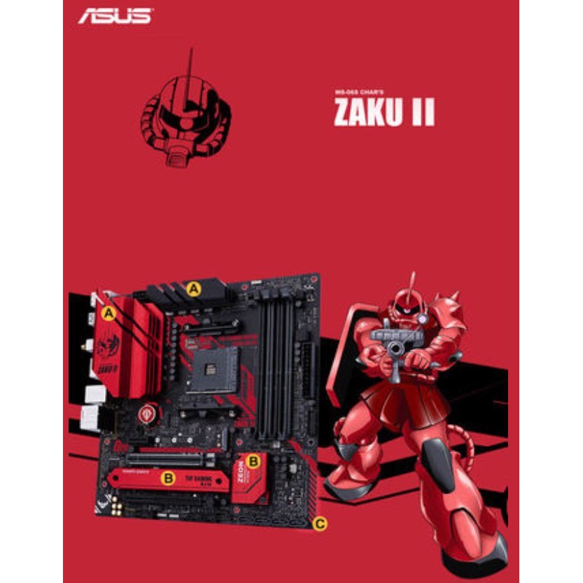 ASUS TUF GAMING B550M ZAKU CHINA ONLY LIMITED EDITION ZAKU WIFI | Shopee  Malaysia