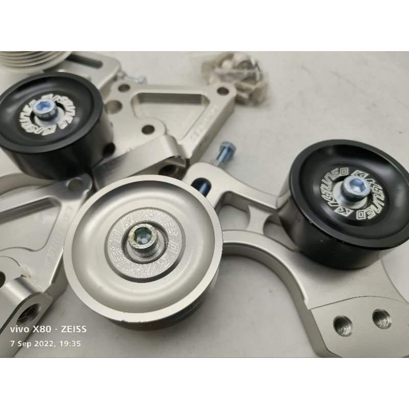 Ktuned Billet side mount pulley kit / power stering delete for K20 k24