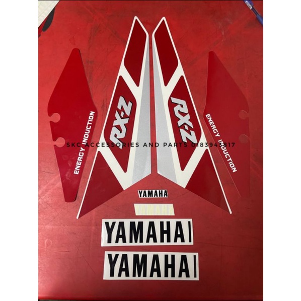 sticker stiker 3M coverset rxz energy copy 95% sama macam ori motor ...