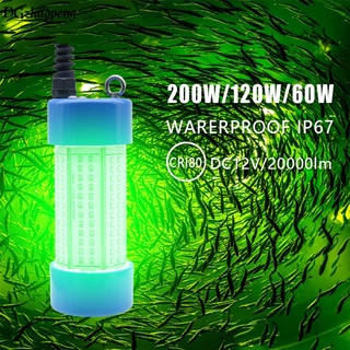 60 LED Submersible Fishing Lamp 30W IP68 Waterproof LED Fishing