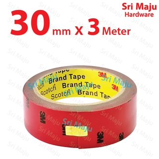 MAJU 3M 5108 Scotch Quality Exterior Double Side Sided Permanent Mounting  Tape Outdoor Weather Water Proof 3 Meter