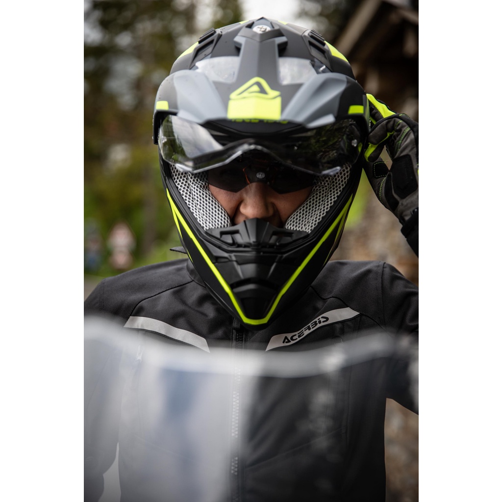 Acerbis Adventure Helmet-Flip FS-606(Full face helmet)-Double Visor ...