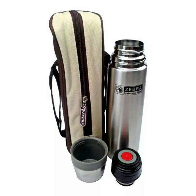 Zebra brand thermos store flask