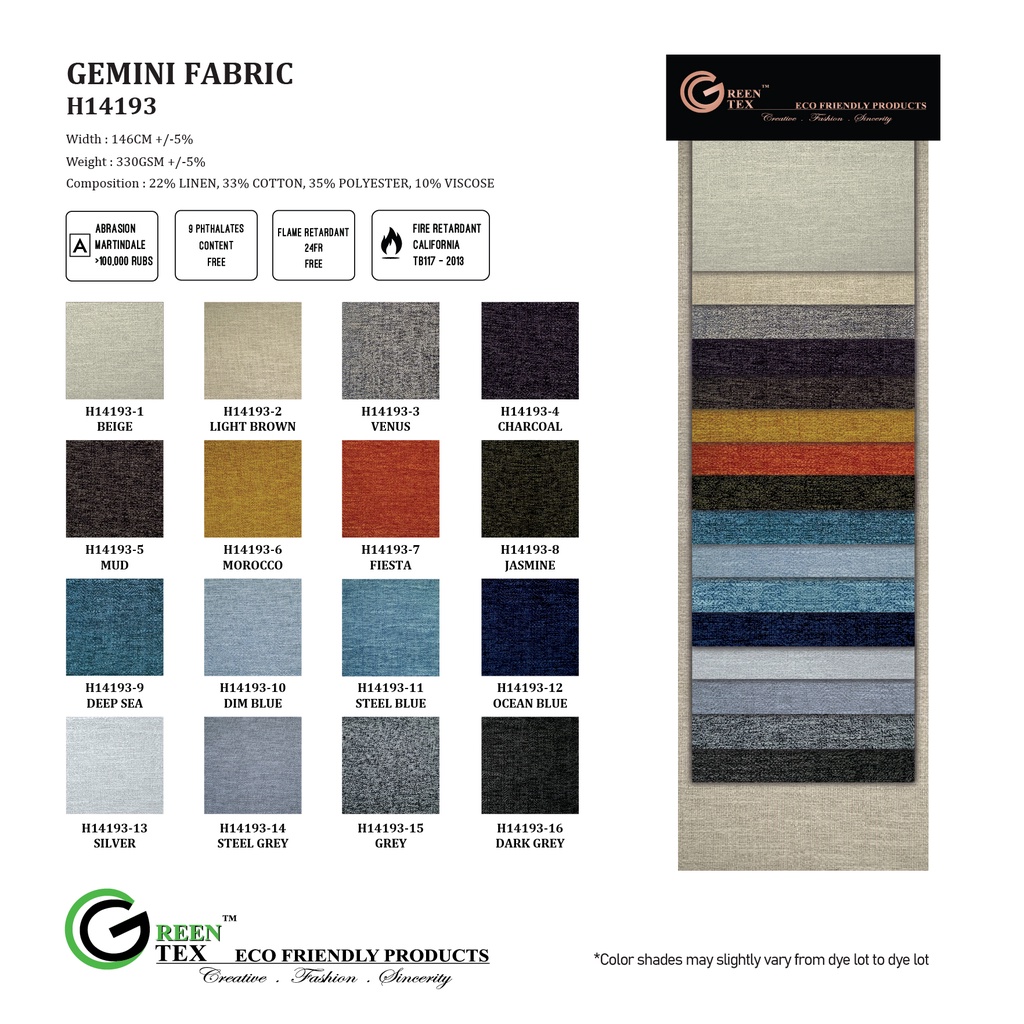 GEMINI FABRIC H14193 FASHION NON TOXIC SOFA FABRIC | Shopee Malaysia