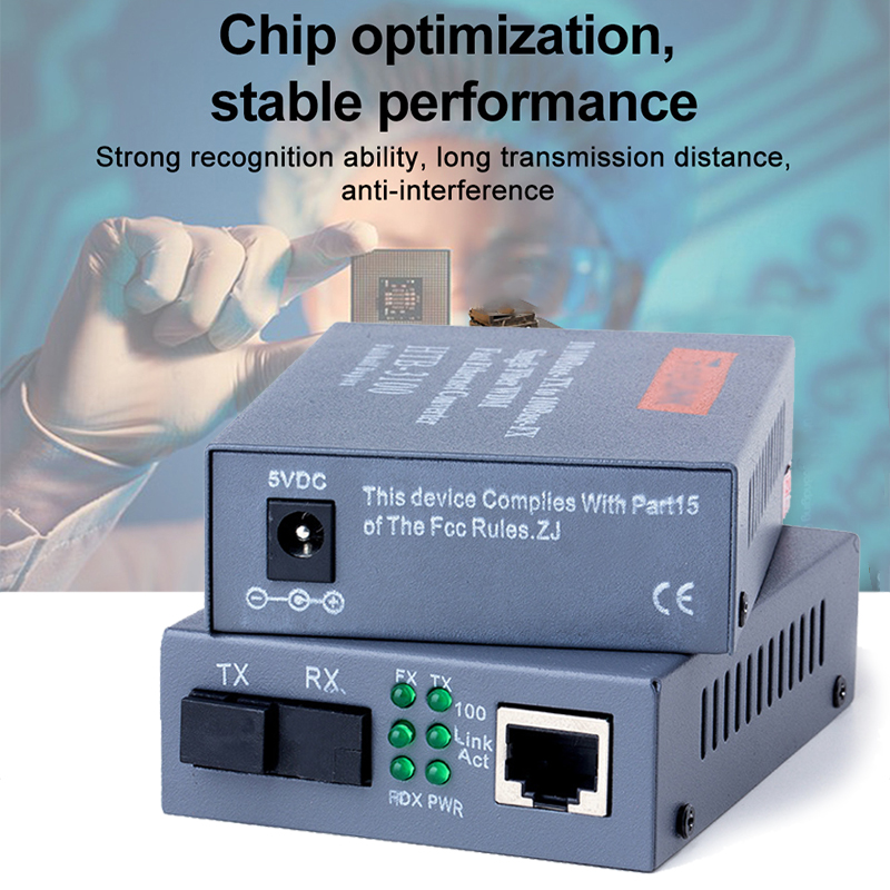 Htb-3100a / B 100Mbps RJ45 Optical Media Converter Fiber optic/ Fiber ...