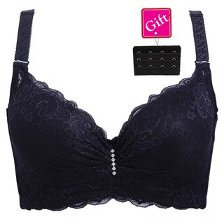 Ins Style】 36E/80E 38E/85E 40E/90E 42E/95E 44E/100E 46E/105E Big Size Bra  Women with Wire Full Cup Push Plus Size Lace