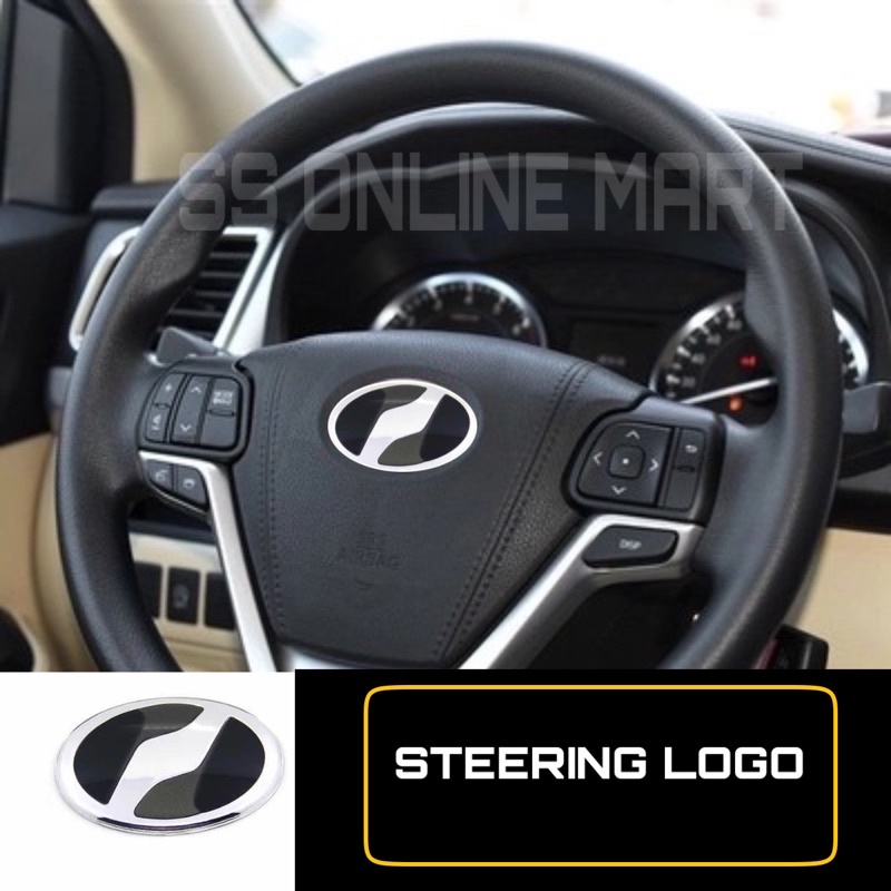 Toyota Perodua Steering Wheel Emblem Badge Logo Steering Logo Lightning Design Myvi Axia Viva